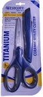 8 Titanium Scissors and Ceramic Utility Knife for Boxes, Plastic, Heavy Cloth